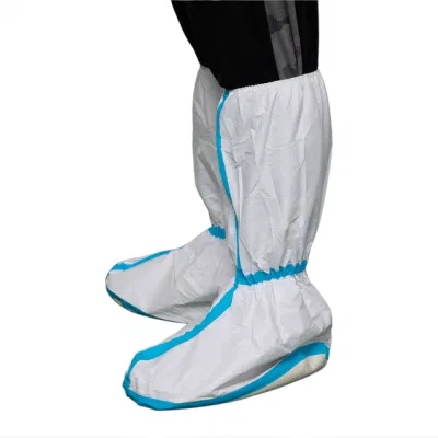 Imperméable à l'eau non tissé PE usine directe de gros jetable médical PP couvre-chaussures/couvre-bottes EPI bottes de sécurité OEM personnalisé